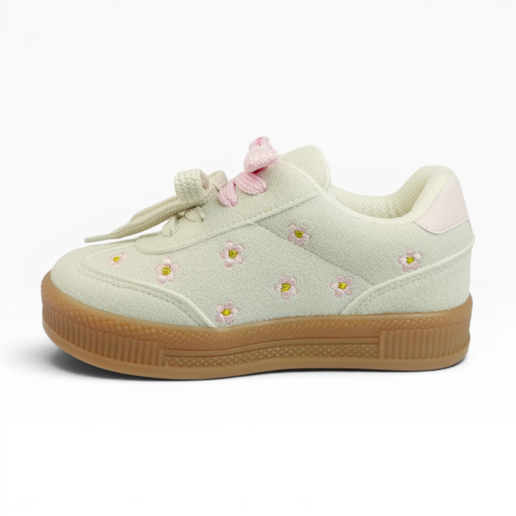 Tenis para Niña con Flores Bordadas Spimfer