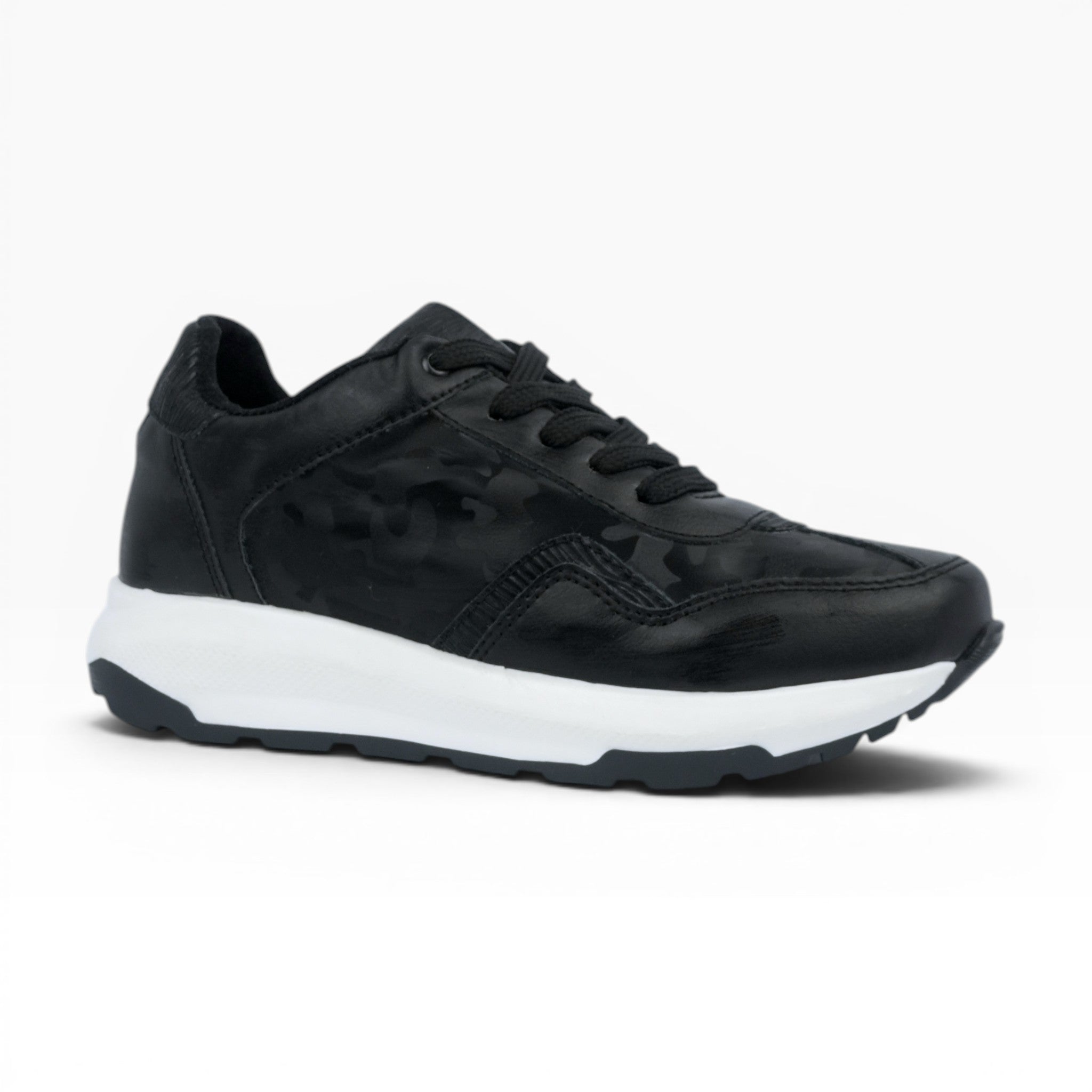 Tenis Deportivos Spimfer Negros para Mujer: Estilo Urbano y Máximo Confort