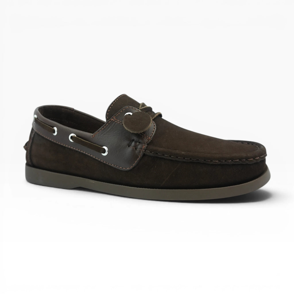 Mocasines Tipo Apache en Cuero Café Spimfer