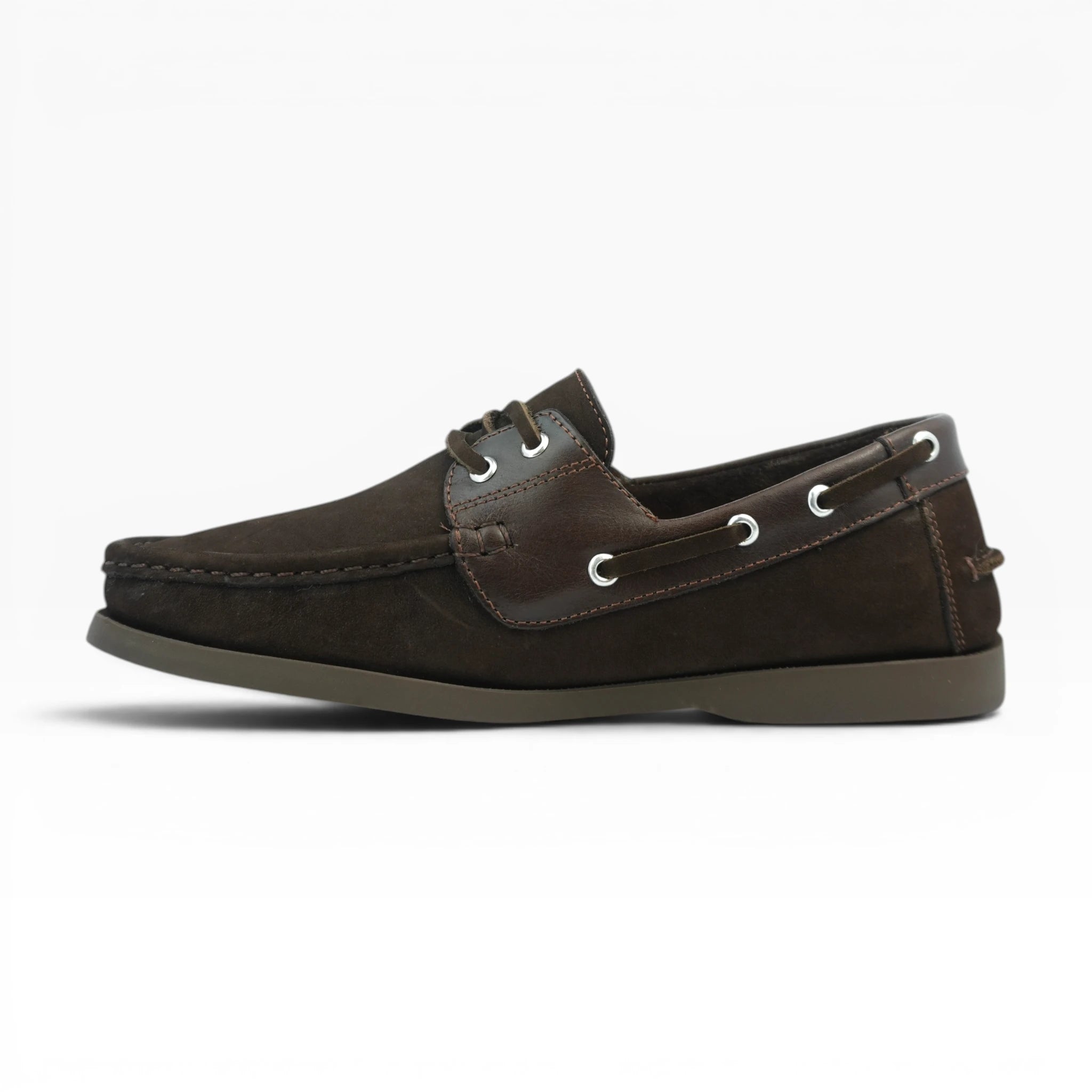 Mocasines Tipo Apache en Cuero Café Spimfer