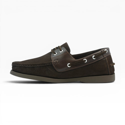 Mocasines Tipo Apache en Cuero Café Spimfer