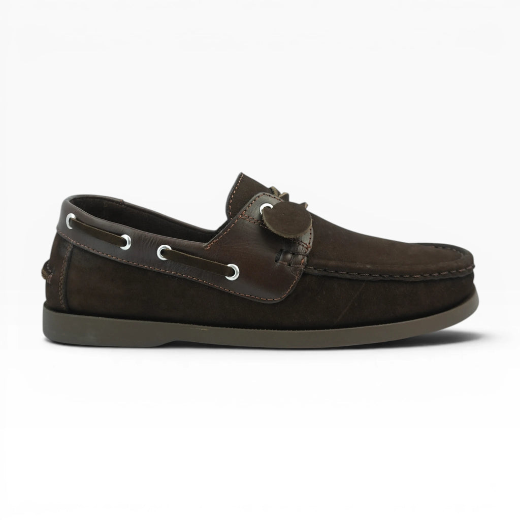 Mocasines Tipo Apache en Cuero Café Spimfer