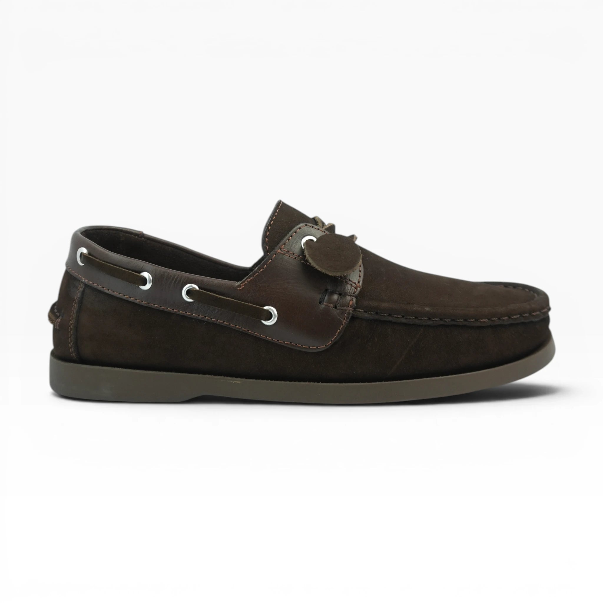 Mocasines Tipo Apache en Cuero Café Spimfer