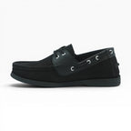 Mocasines Tipo Apache en Cuero Negro Spimfer