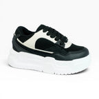 Tenis Niños Spimfer Negro Vainilla