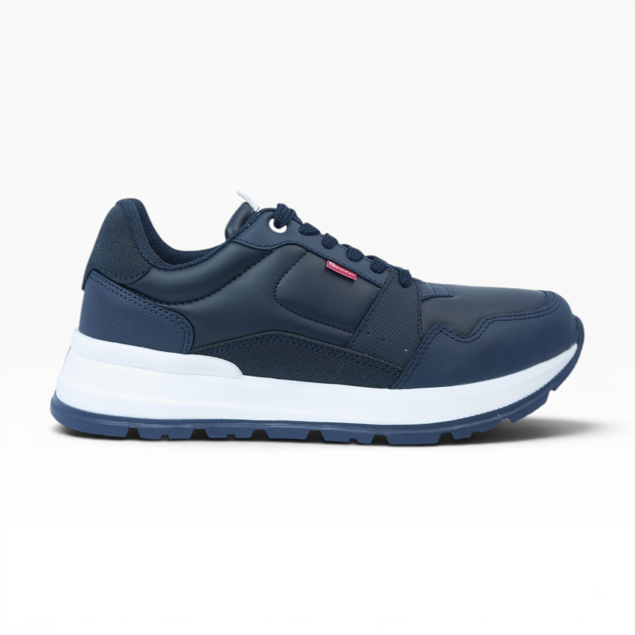 Tenis Casuales Spimfer Azul Marino para Hombre: Estilo Urbano y Confort Diario