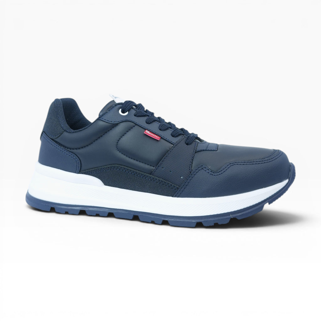 Tenis Casuales Spimfer Azul Marino para Hombre: Estilo Urbano y Confort Diario