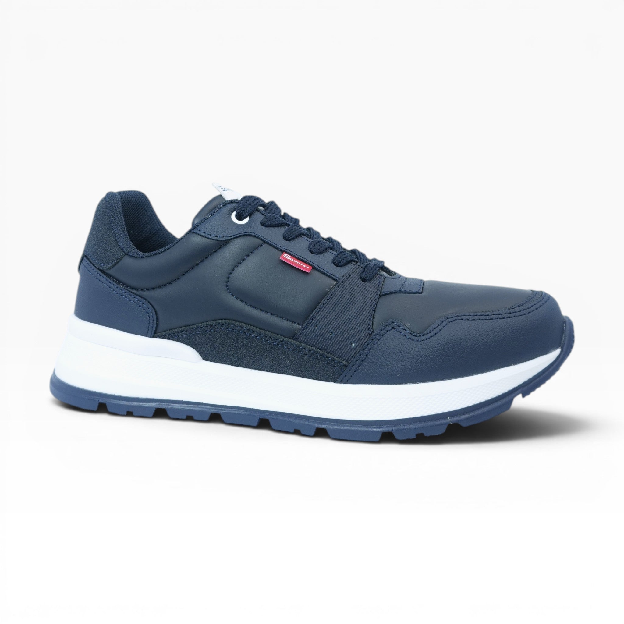 Tenis Casuales Spimfer Azul Marino para Hombre: Estilo Urbano y Confort Diario