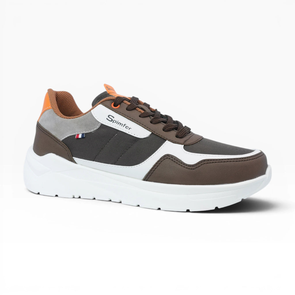 Tenis Casuales Spimfer Marrón para Hombre: Estilo Moderno y Máximo Confort