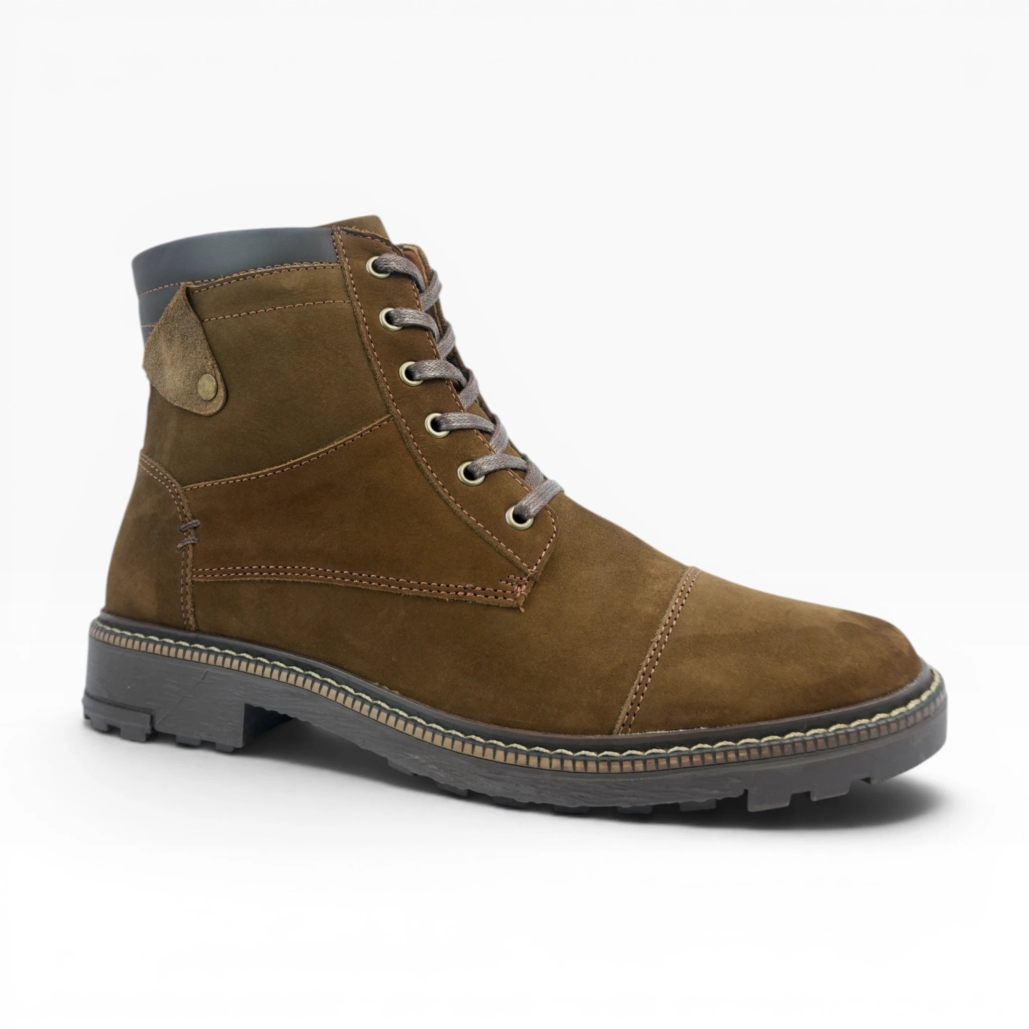 Botas de Nobuck Premium para Hombre en Café