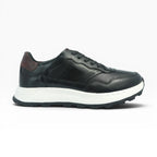 Tenis en Cuero Negro para Hombre Spimfer
