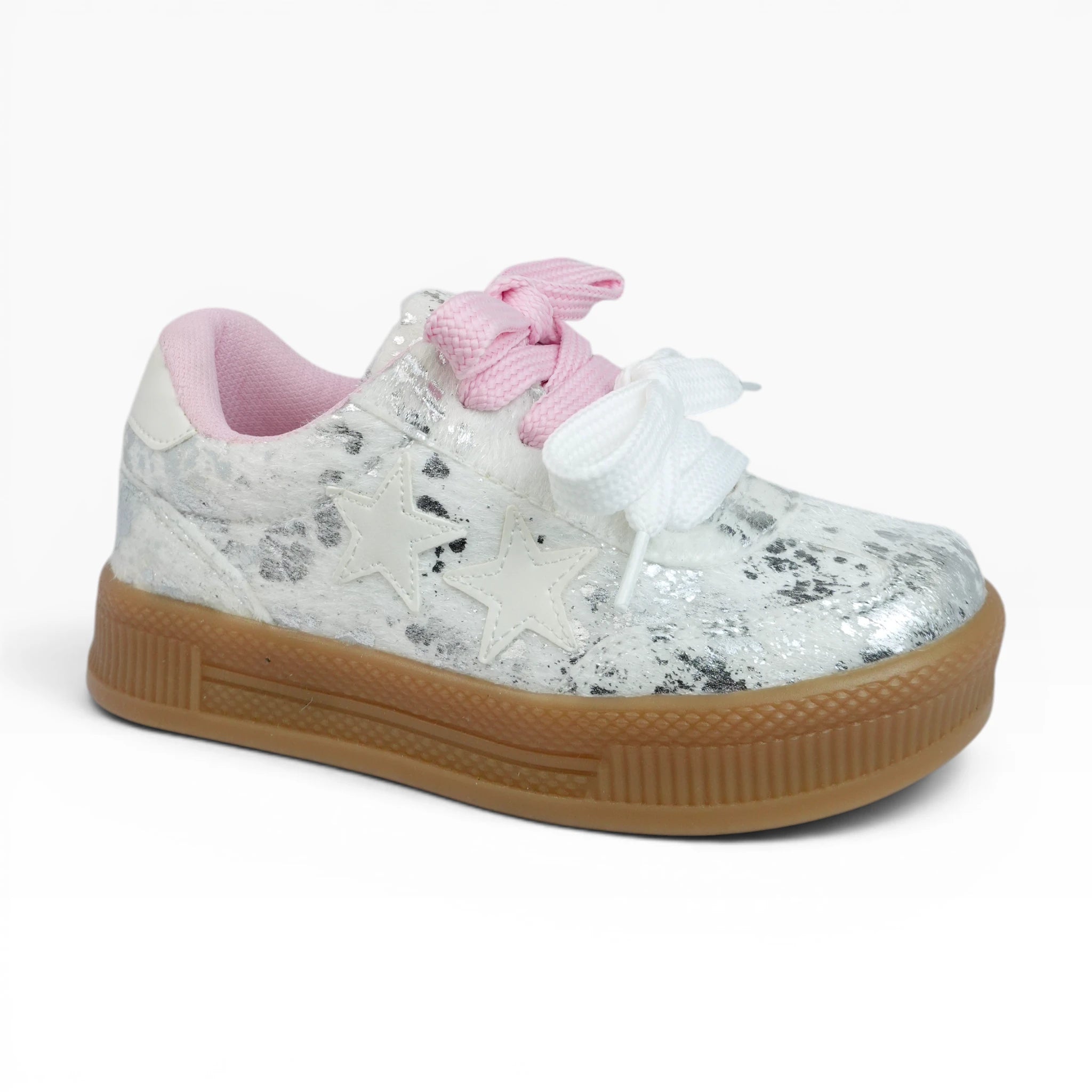 Tenis Spimfer para Niña Blanco Plata
