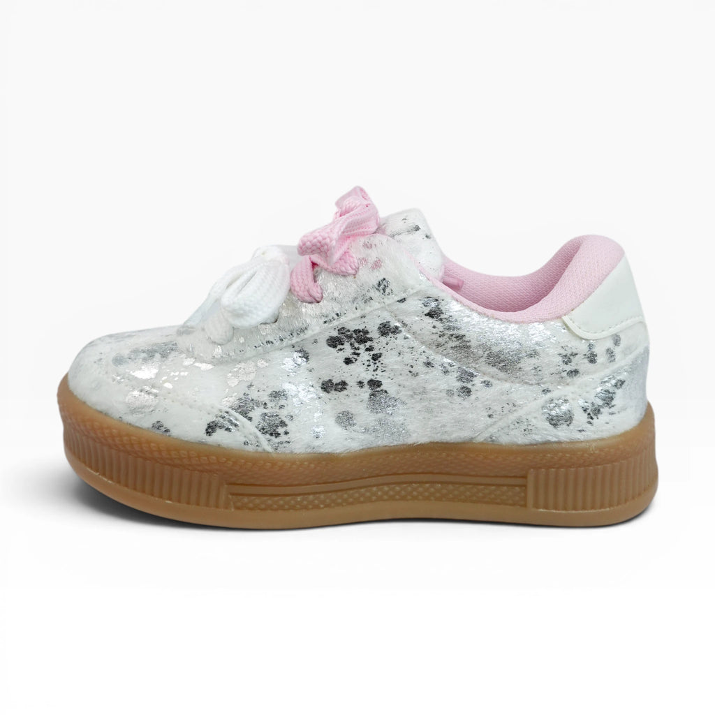 Tenis Spimfer para Niña Blanco Plata