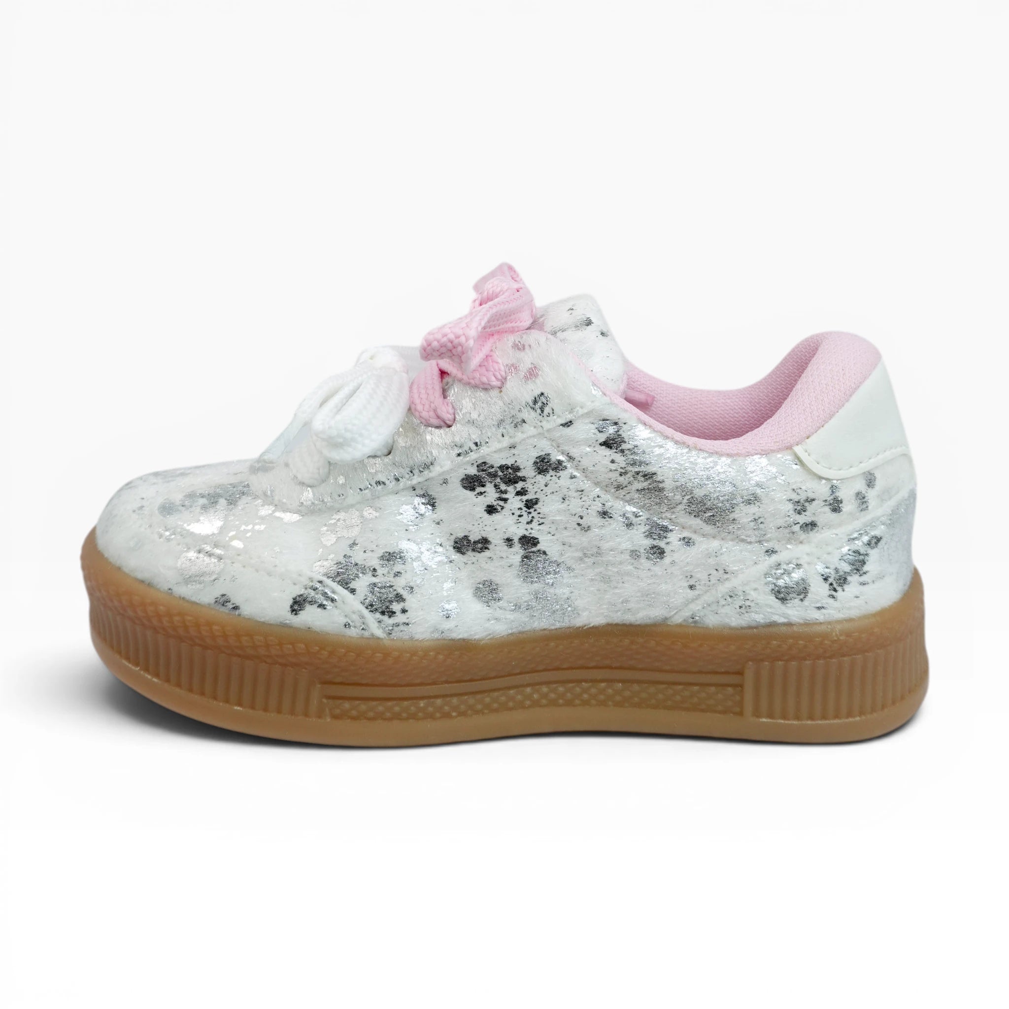 Tenis Spimfer para Niña Blanco Plata