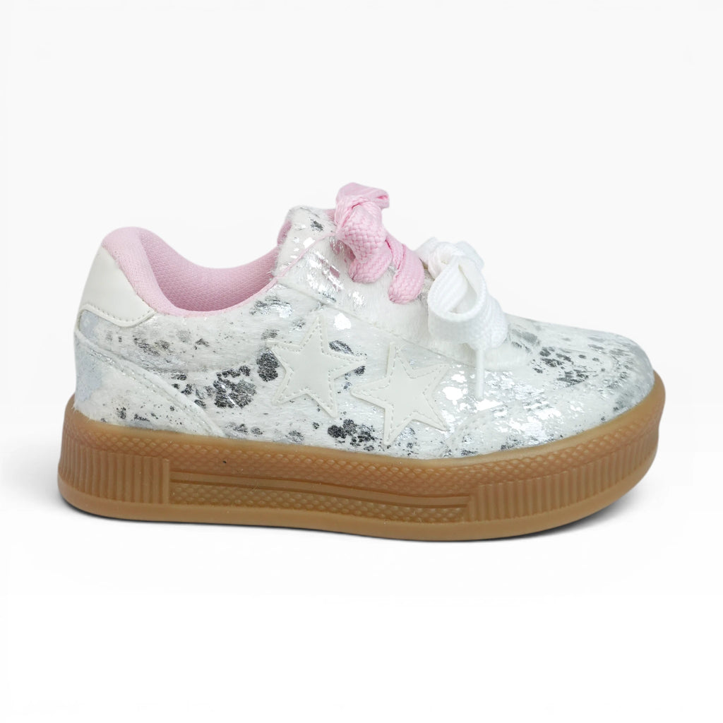 Tenis Spimfer para Niña Blanco Plata