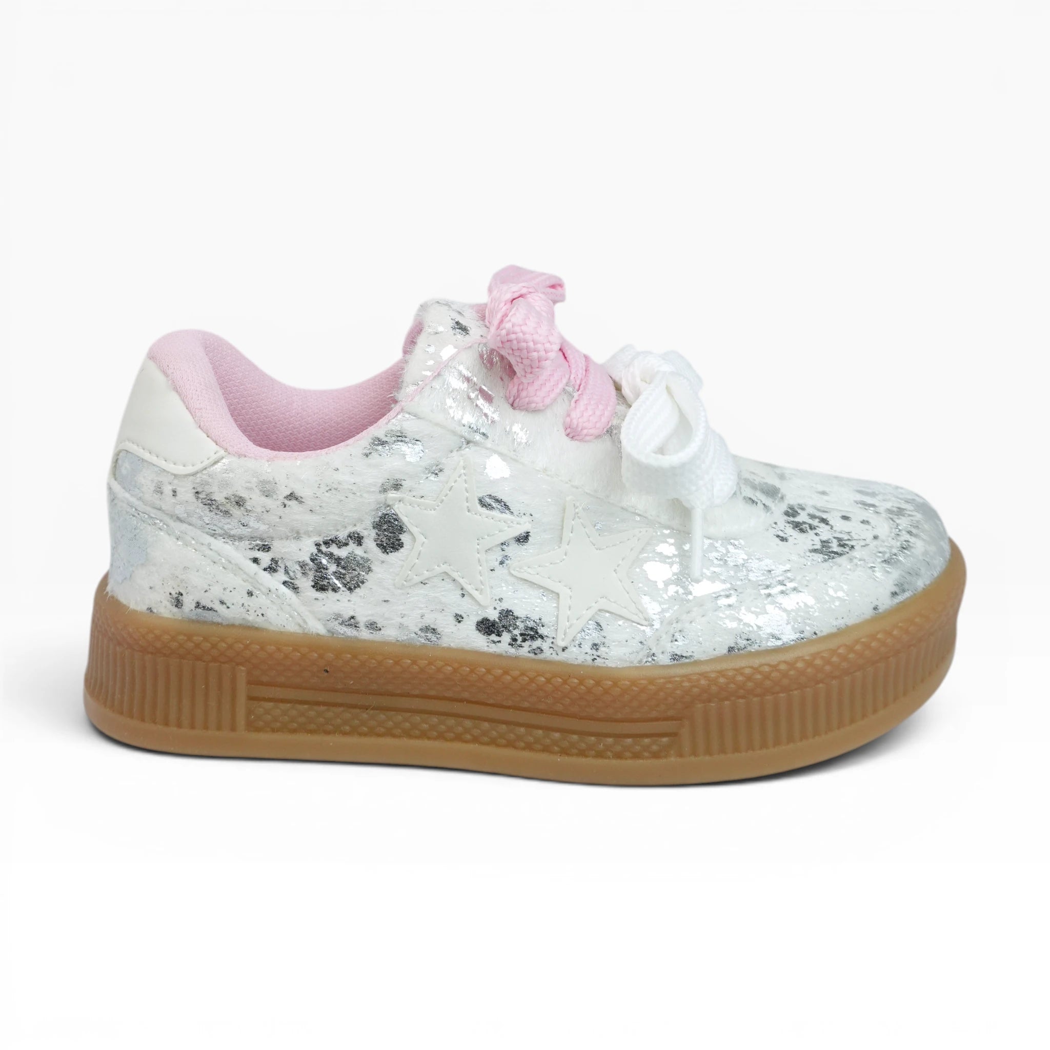 Tenis Spimfer para Niña Blanco Plata