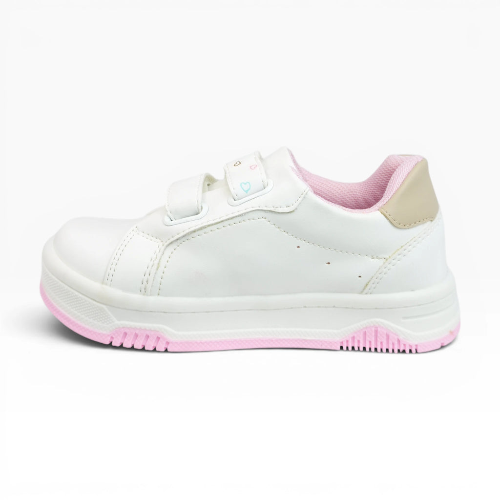 Tenis para Niña Blancos con Gatito Y Velcro