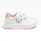 Tenis para Niña Blancos con Gatito Y Velcro