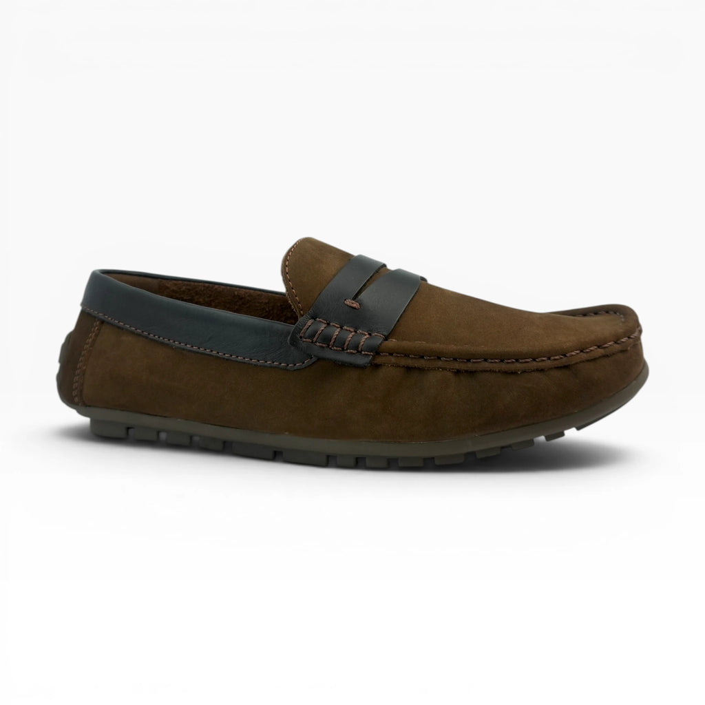 Mocasines Spimfer de Nobuck Café