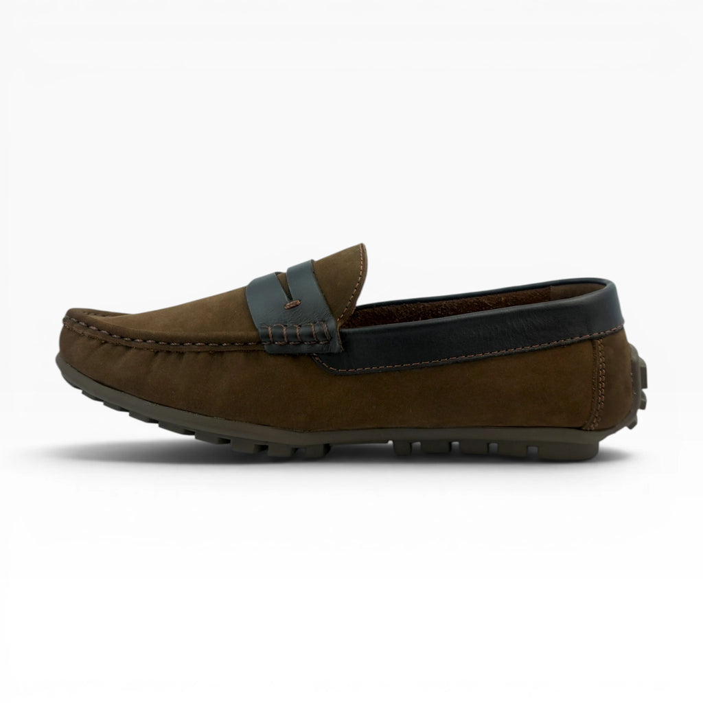 Mocasines Spimfer de Nobuck Café