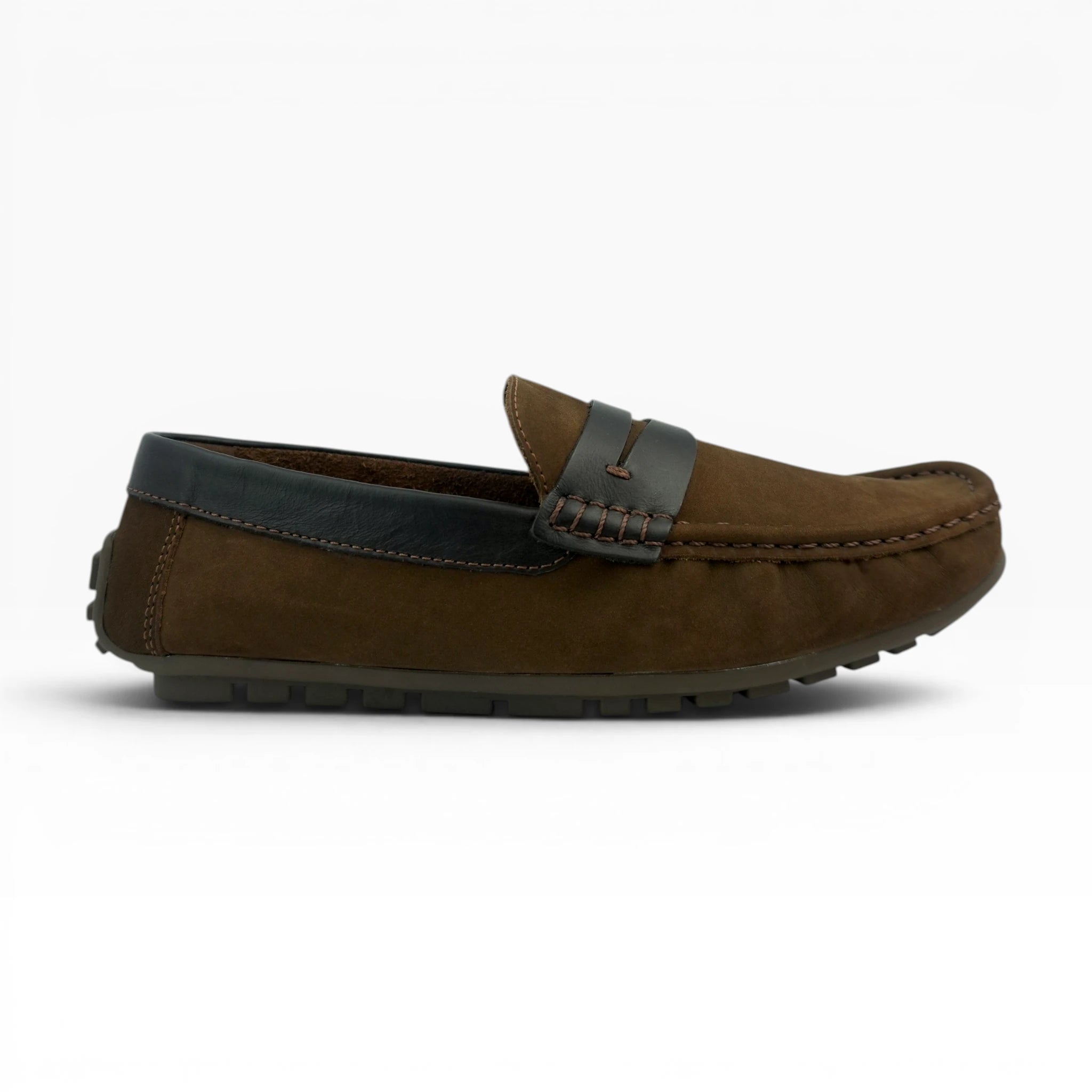 Mocasines Spimfer de Nobuck Café