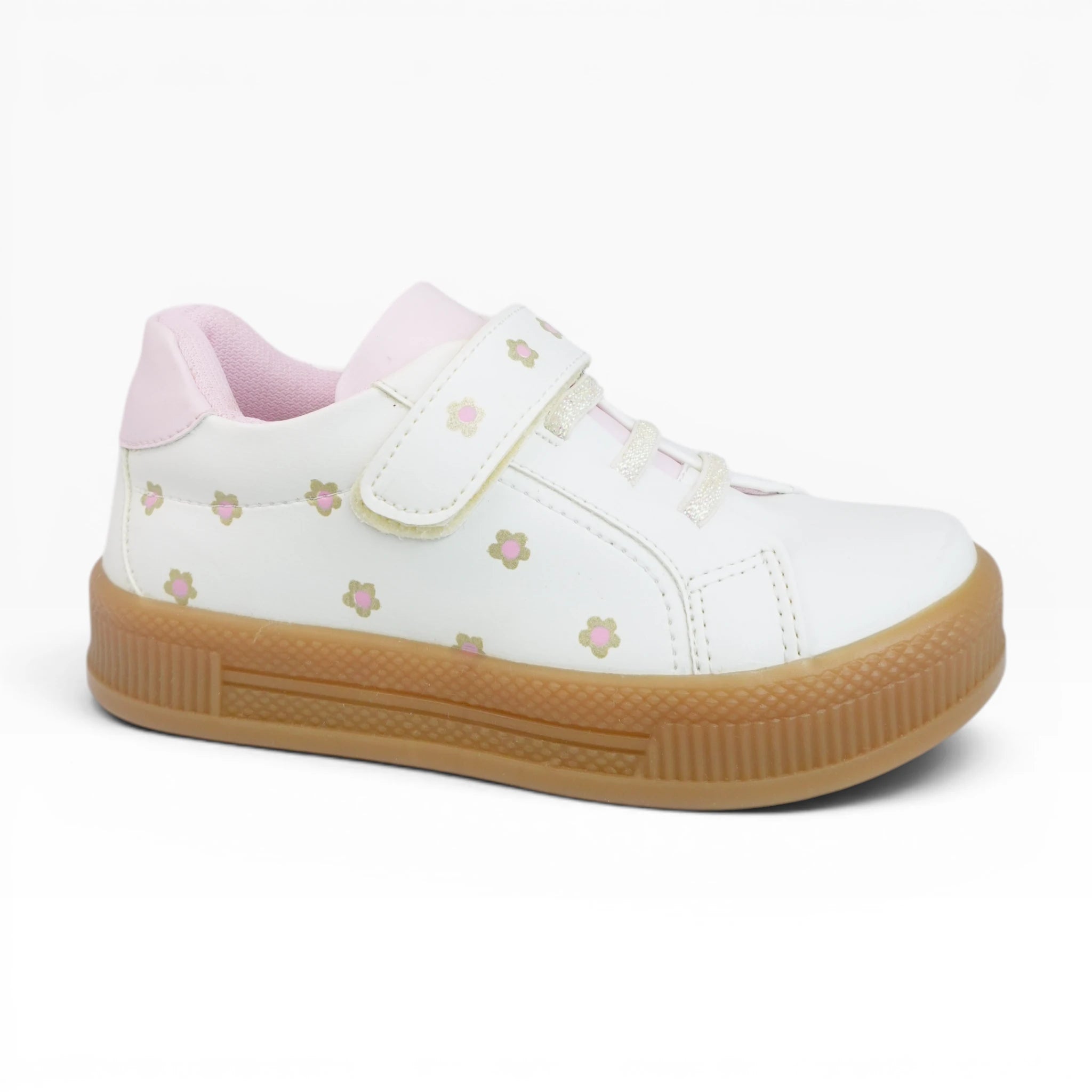 Tenis Niña Blanco Flores Spimfer