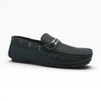 Mocasines de Cuero Negro con Herraje Spimfer