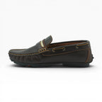 Mocasines de Cuero Café con Textura Spimfer