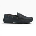 Mocasines de Cuero Negro Microperforado Spimfer