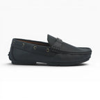 Mocasines de Cuero Negro Microperforado Spimfer