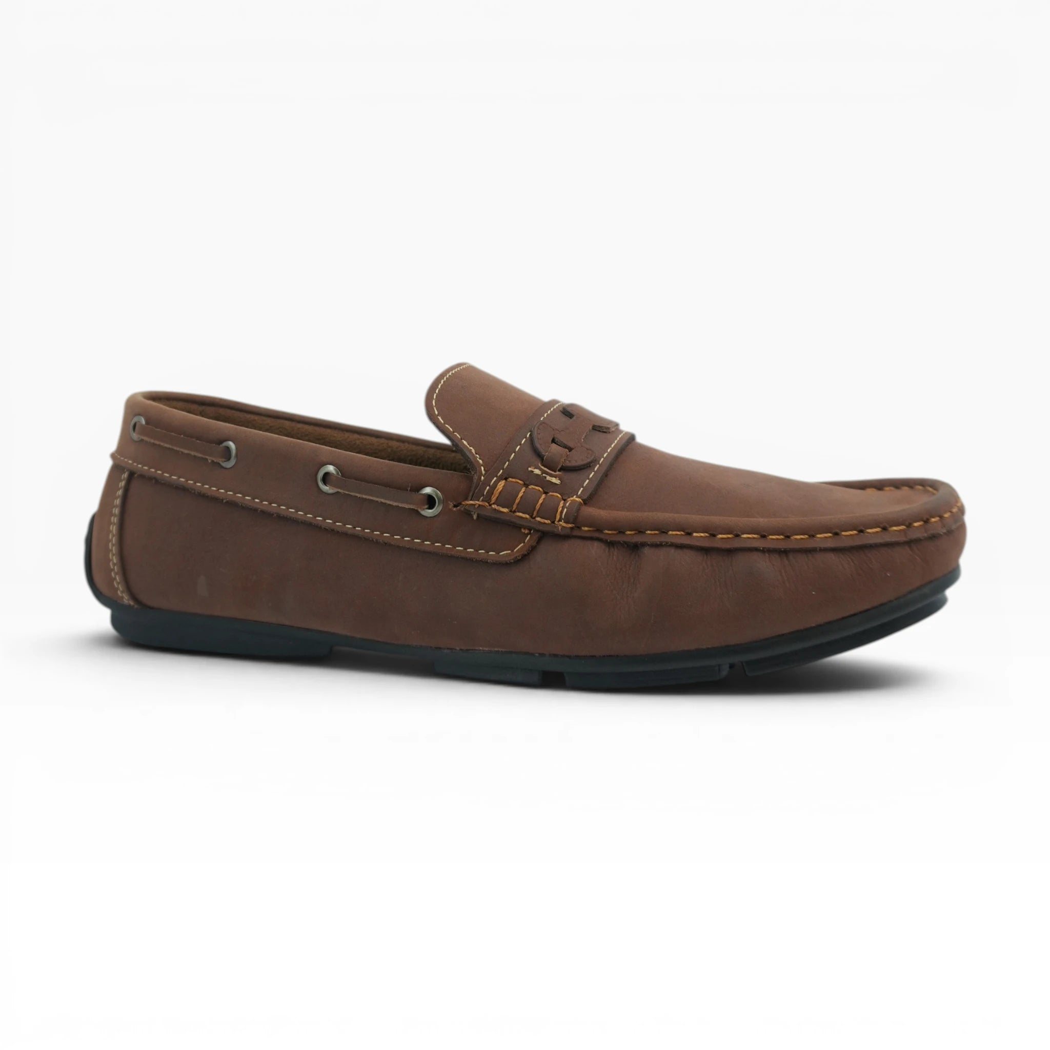 Mocasines de Cuero Marrón Spimfer