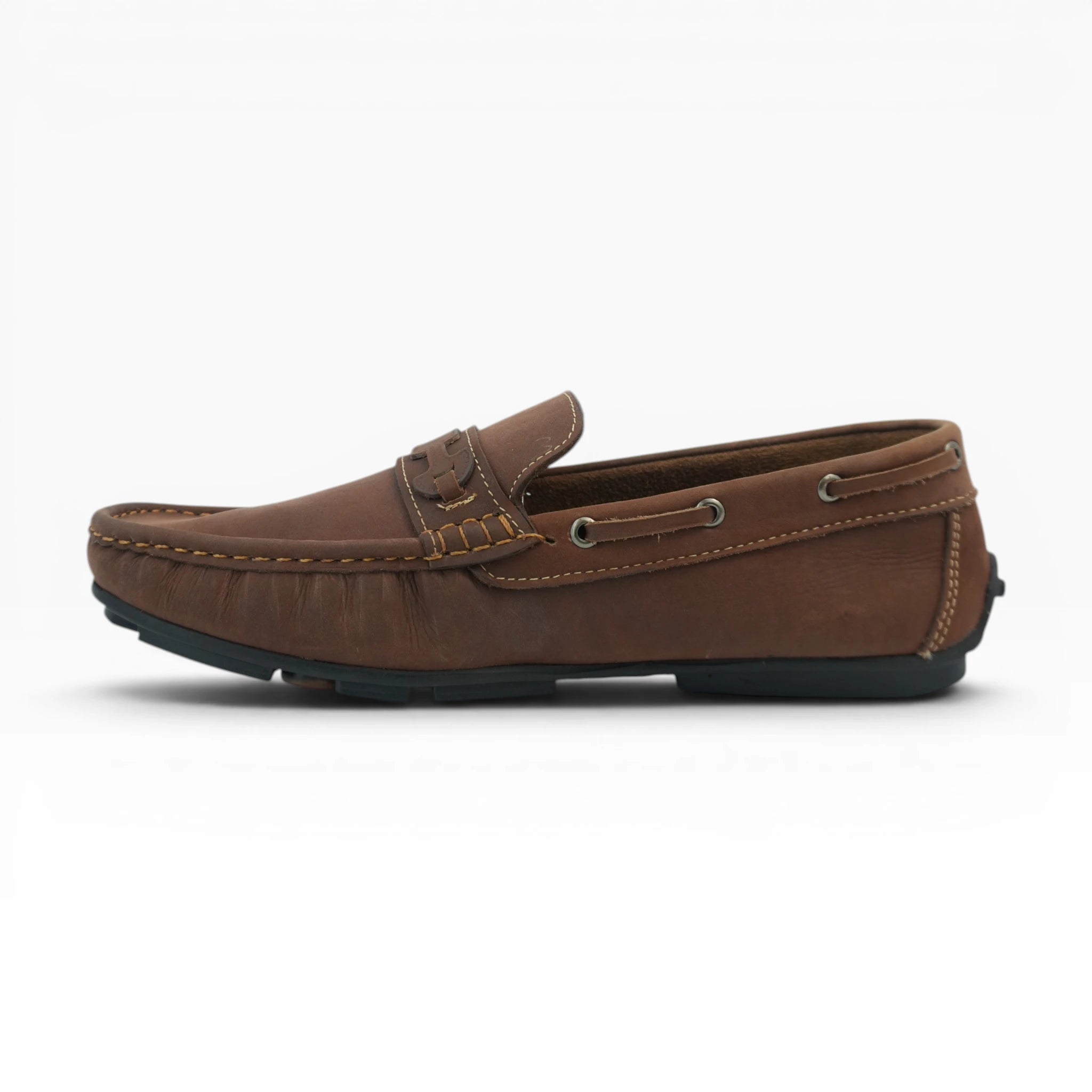Mocasines de Cuero Marrón Spimfer