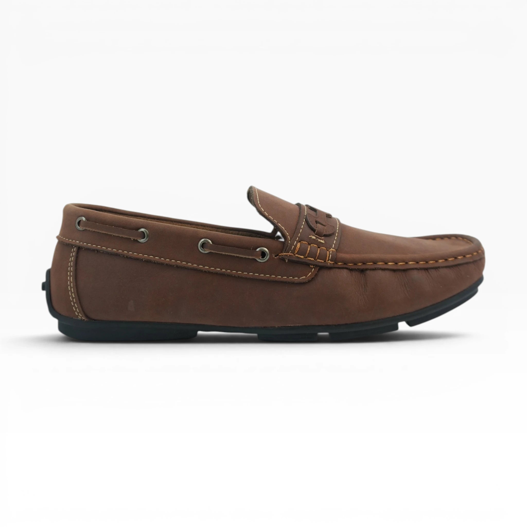 Mocasines de Cuero Marrón Spimfer