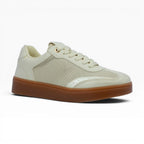 Tenis Casuales Beige Spimfer para Mujer con Suela Caramelo