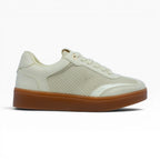Tenis Casuales Beige Spimfer para Mujer con Suela Caramelo