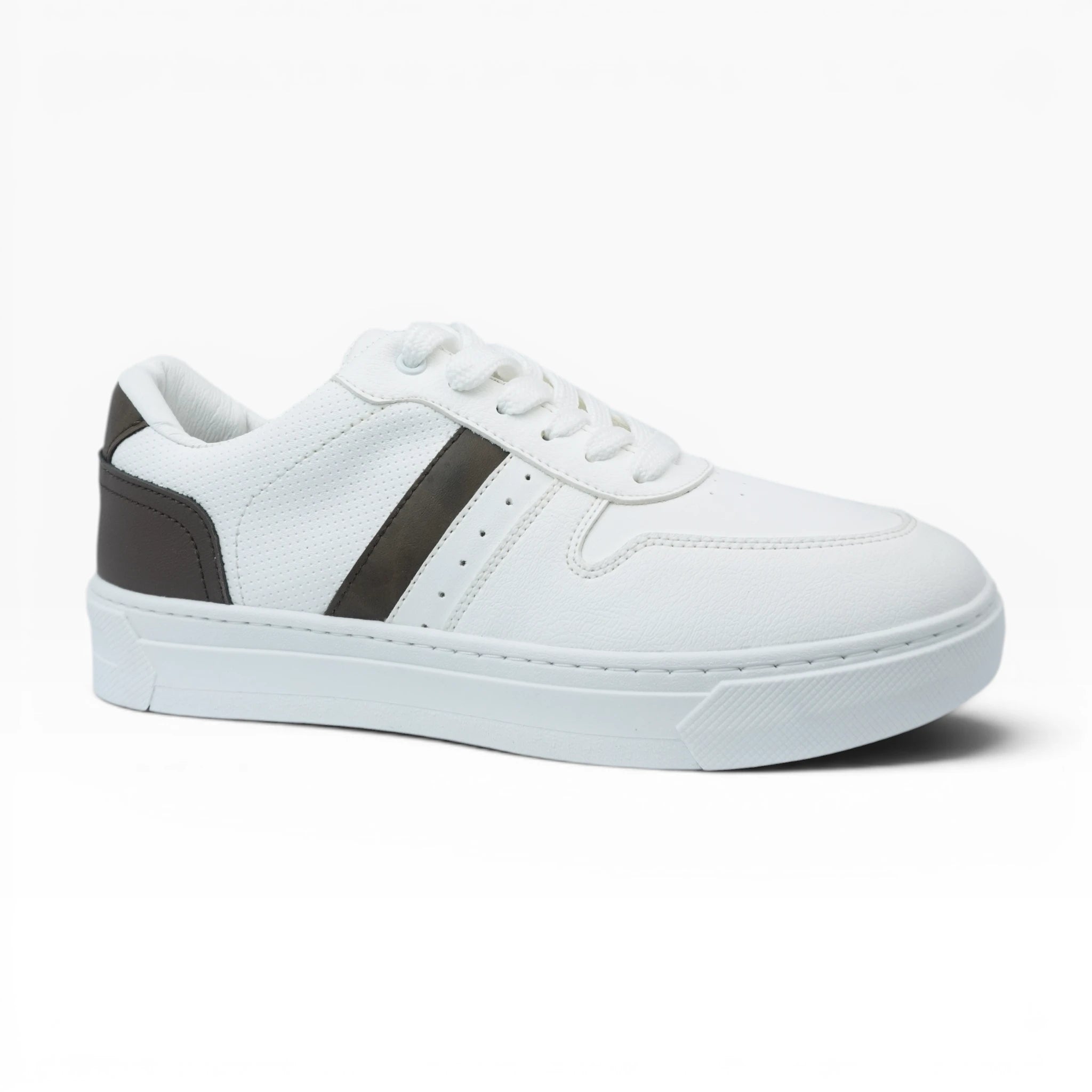 Tenis Casuales Spimfer Blanco Marrón para Hombre: Estilo Clásico y Confort Premium
