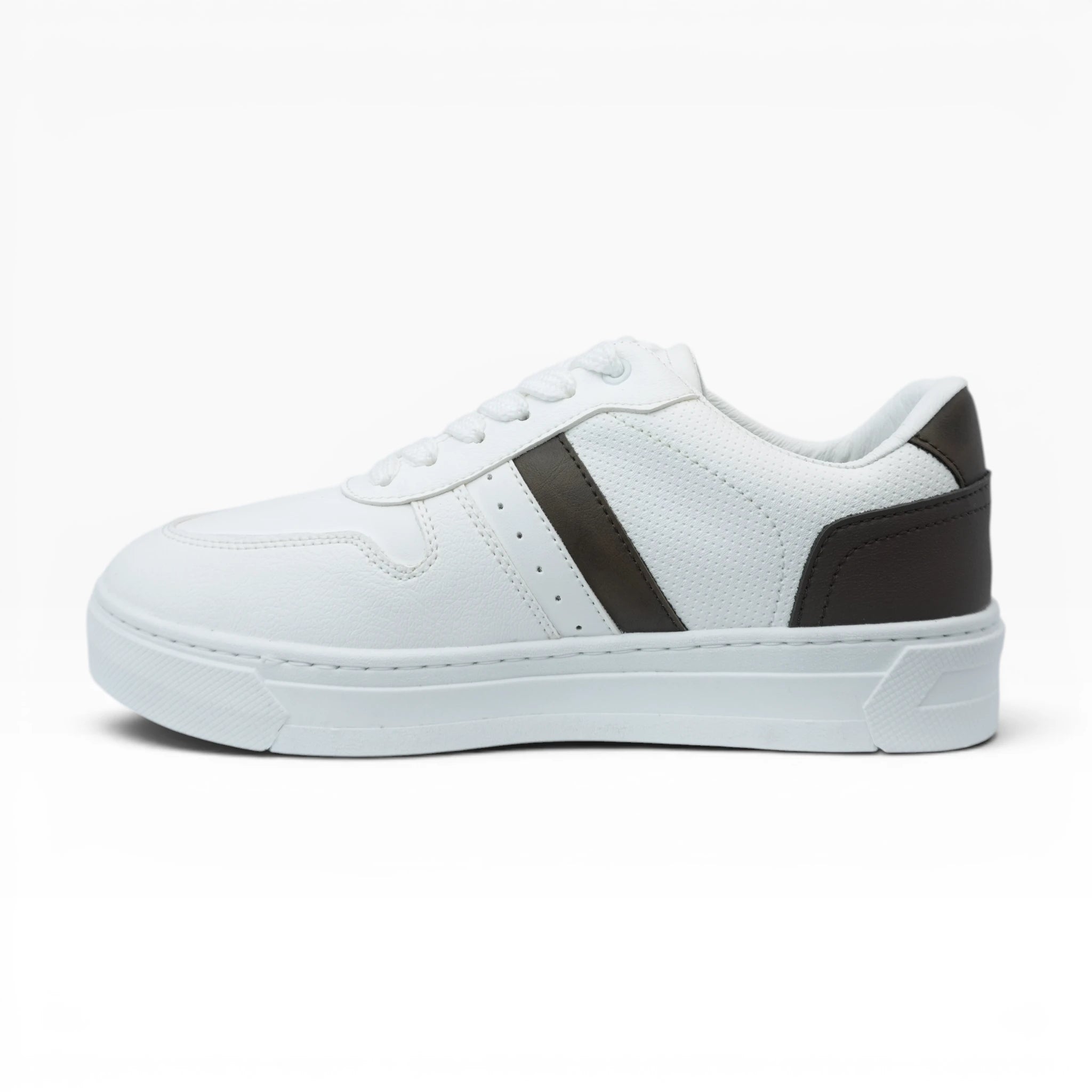 Tenis Casuales Spimfer Blanco Marrón para Hombre: Estilo Clásico y Confort Premium
