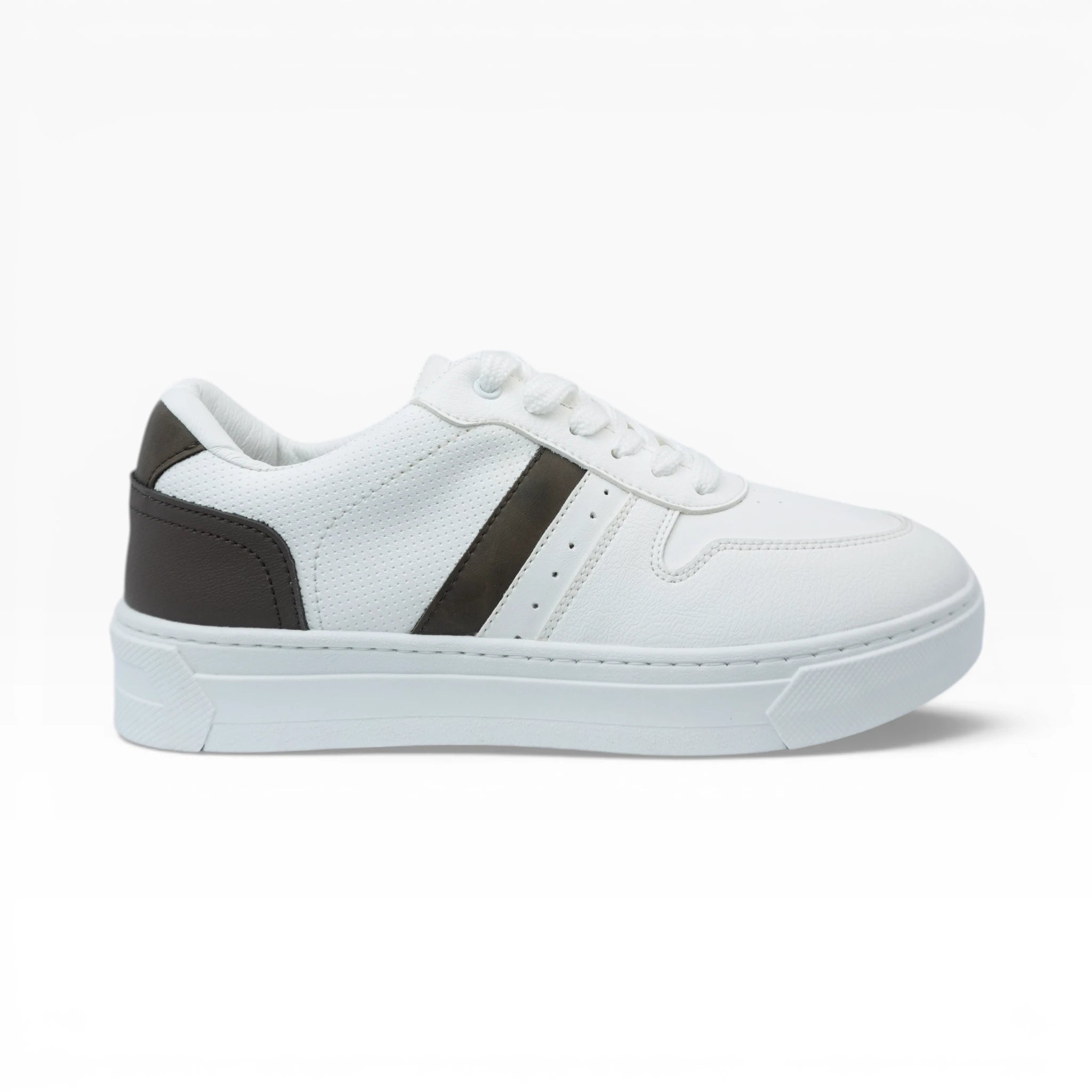 Tenis Casuales Spimfer Blanco Marrón para Hombre: Estilo Clásico y Confort Premium