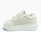 Tenis Niña Spimfer Blancos con Detalle de Corazón