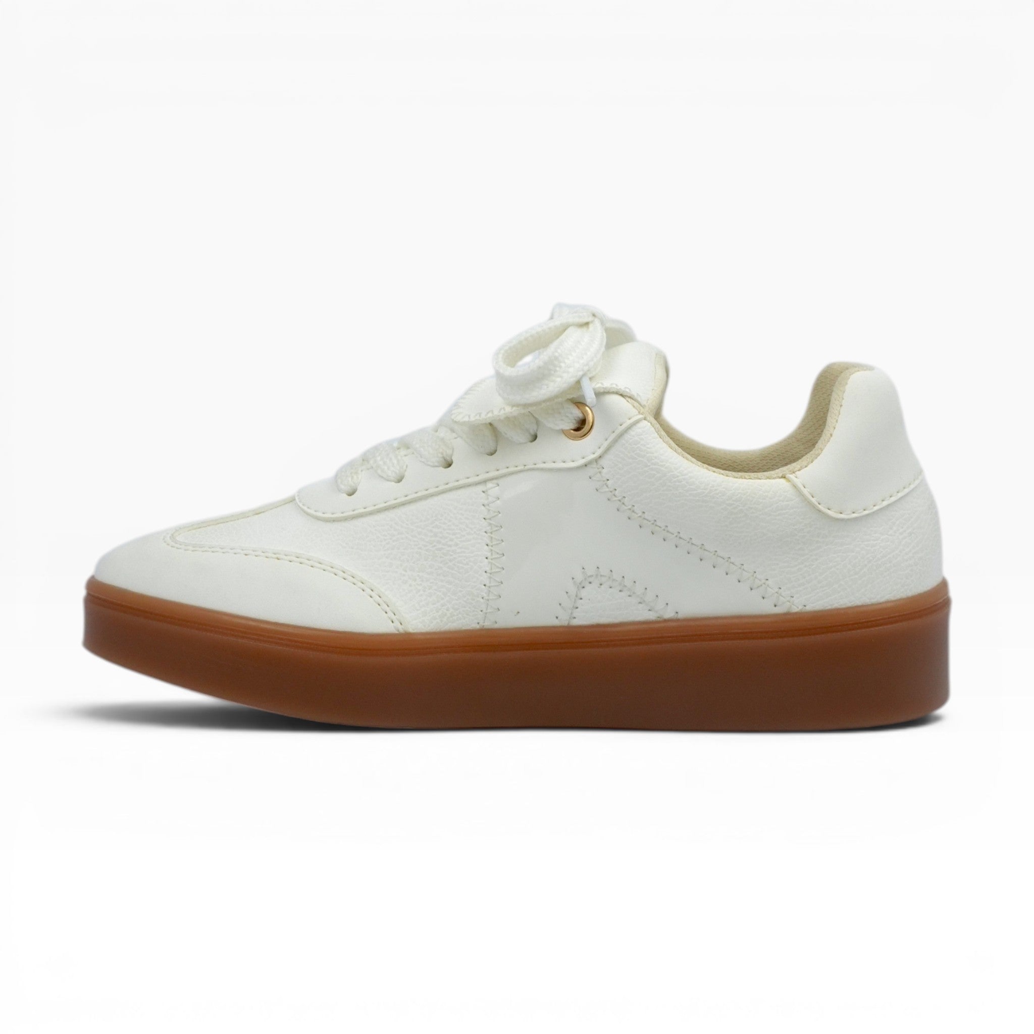 Tenis Spimfer Blancos con Suela Café para Mujer: Estilo y Confort Urbano