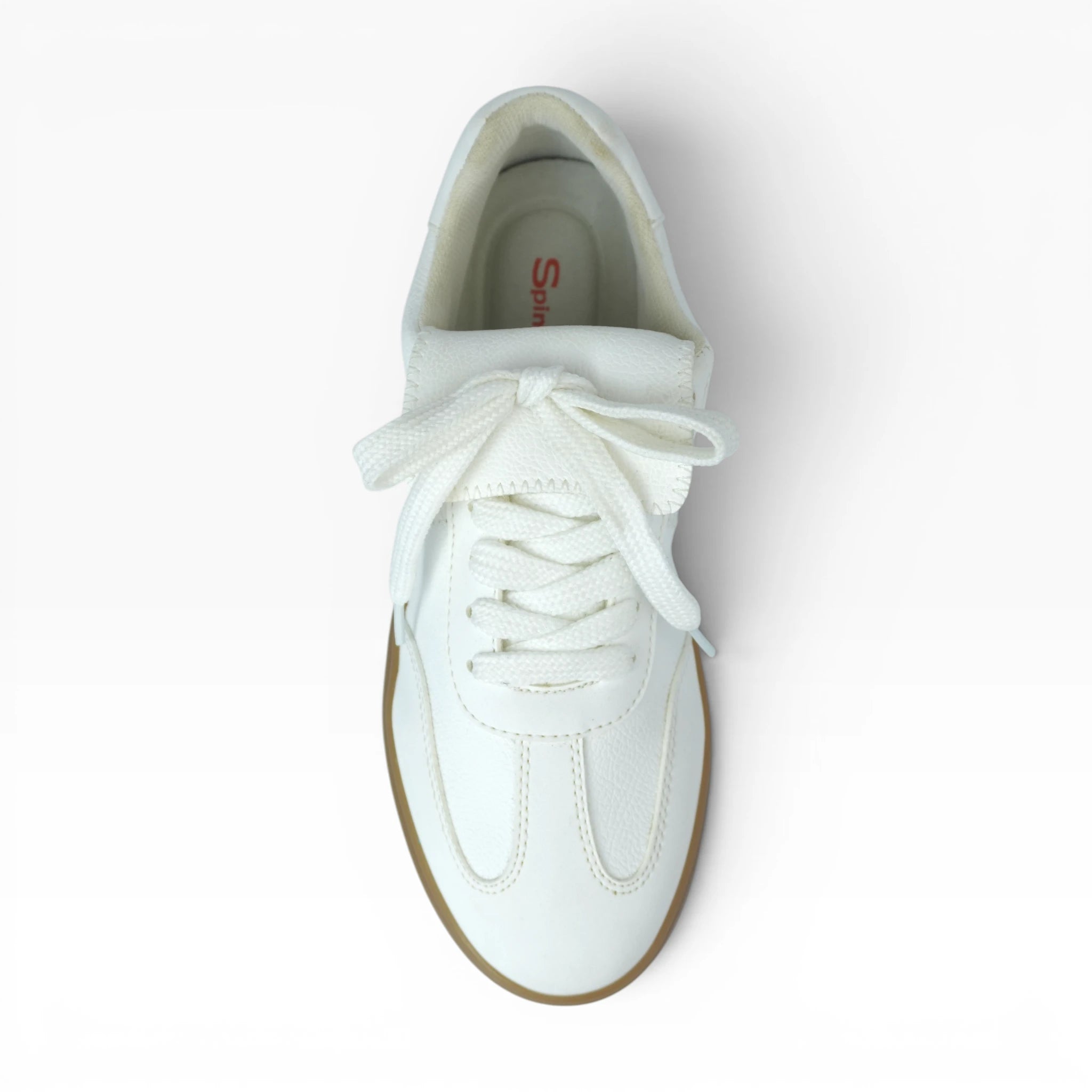 Tenis Spimfer Blancos con Suela Café para Mujer