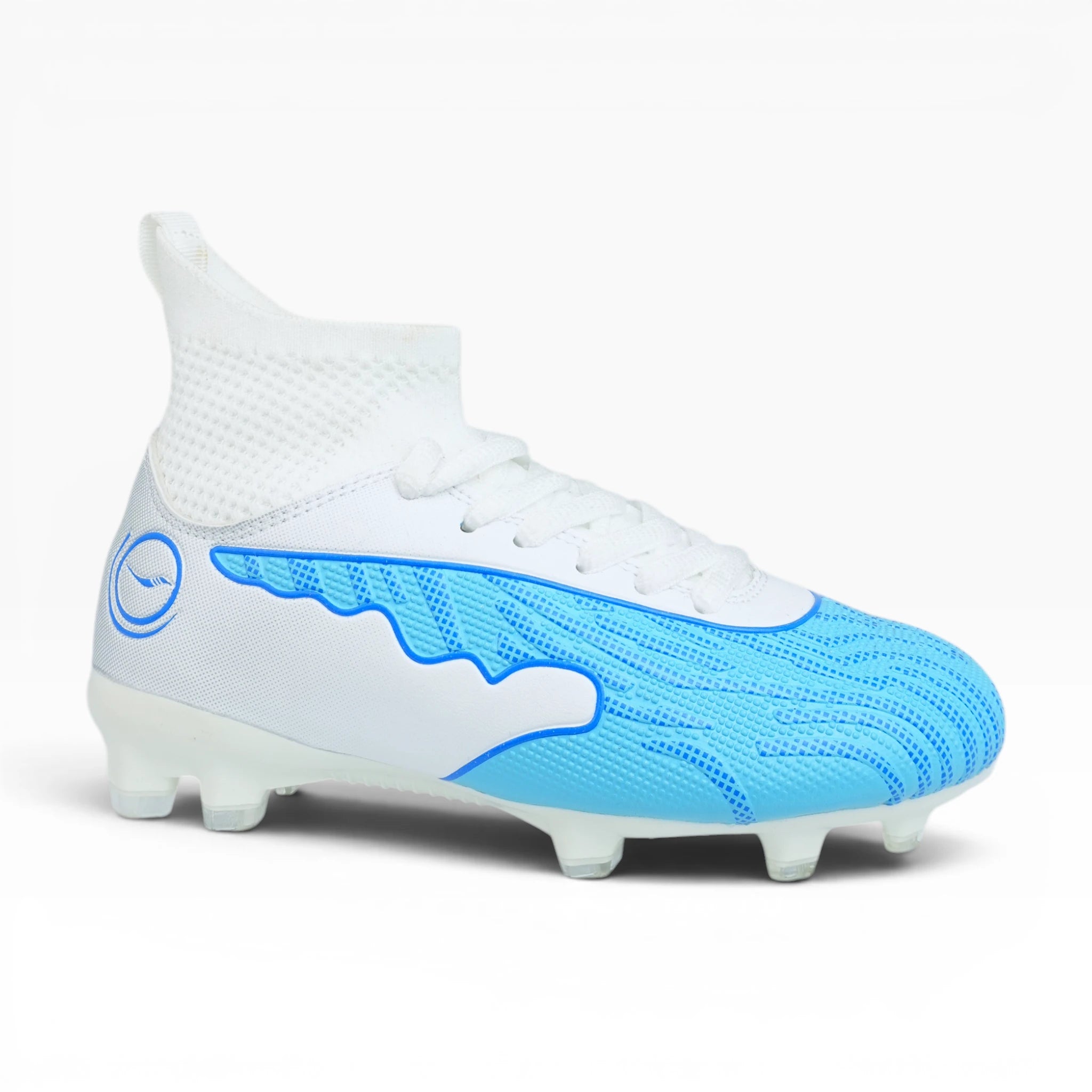 Guayo Flexrun Blanco Azul Tipo Media para Niño