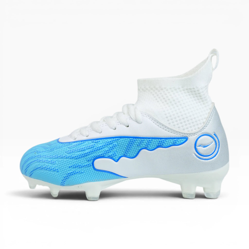 Guayo Flexrun Blanco Azul Tipo Media para Niño