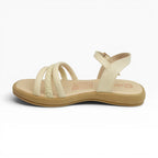 Sandalias Beige con Tiras y Detalle Trenzado para Mujer Spimfer