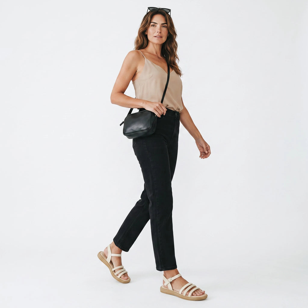 Sandalias Beige con Tiras y Detalle Trenzado para Mujer Spimfer
