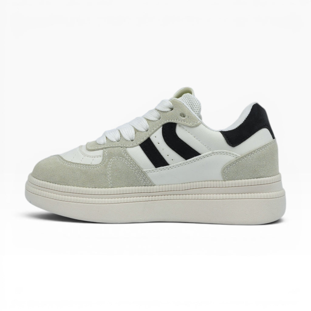 Tenis Urbanos Spimfer Blanco Negro con Plataforma para Mujer: Tendencia y Comodidad