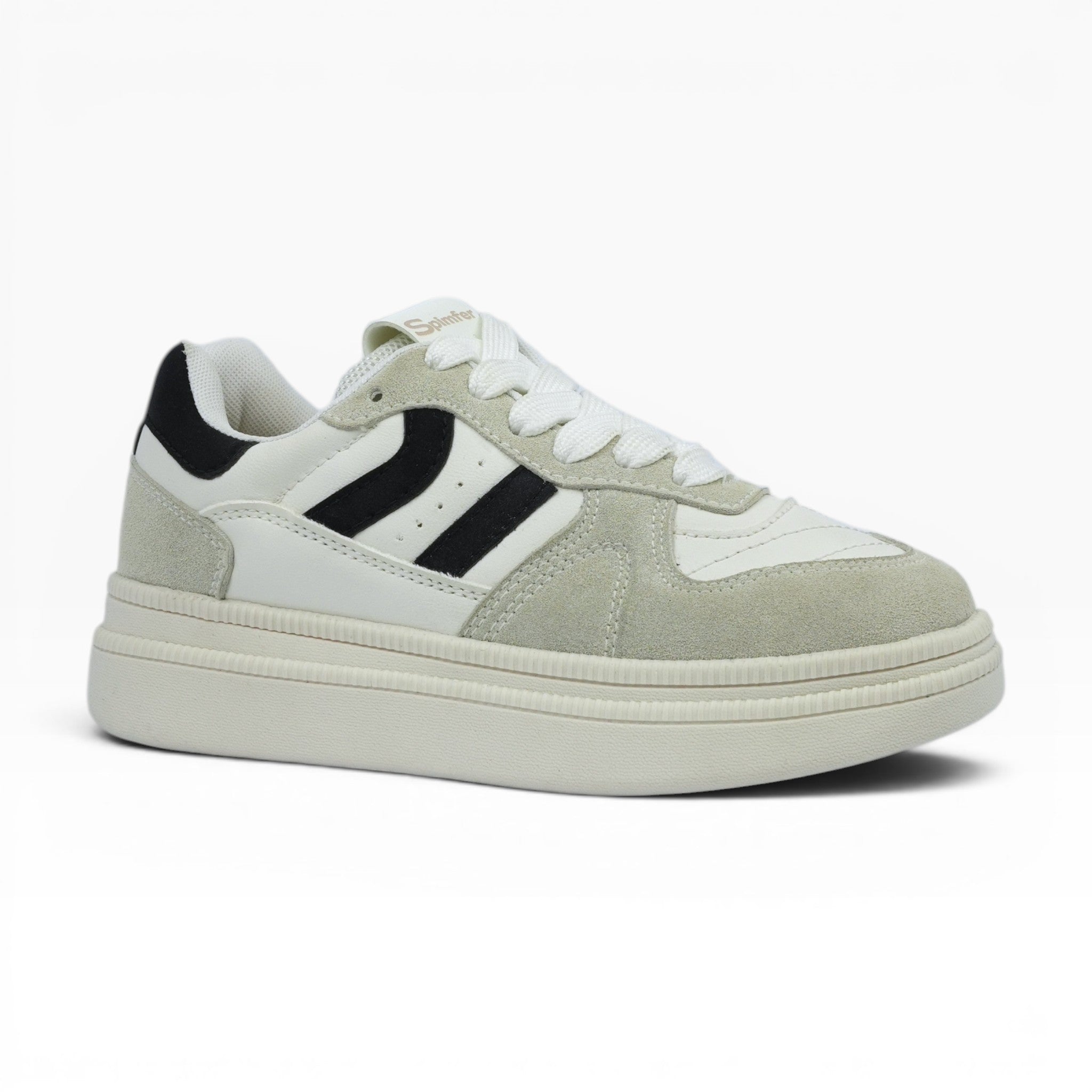 Tenis Urbanos Spimfer Blanco Negro con Plataforma para Mujer: Tendencia y Comodidad