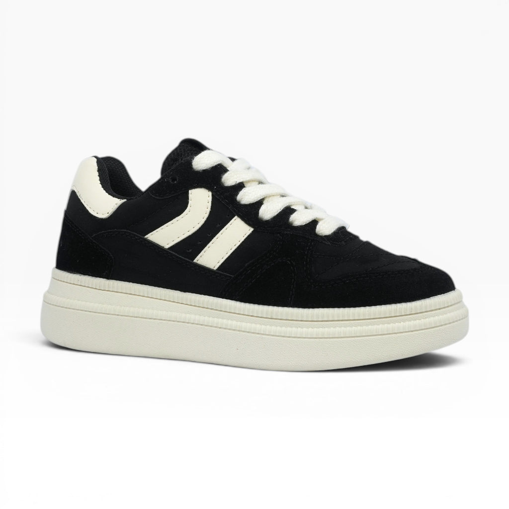 Tenis Urbanos Spimfer Negros con Plataforma para Mujer: Tendencia y Comodidad