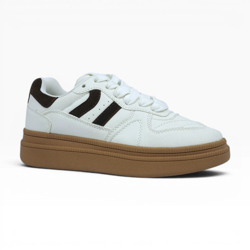 Tenis Urbanos Spimfer Blancos con Plataforma para Mujer