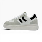 Tenis Urbanos Spimfer Blanco Negro con Plataforma para Mujer